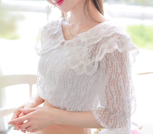 ♥당일배송★(이너셋트)레인레이스*blouse/m8311