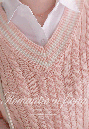 배색꽈배기*knit/m9965