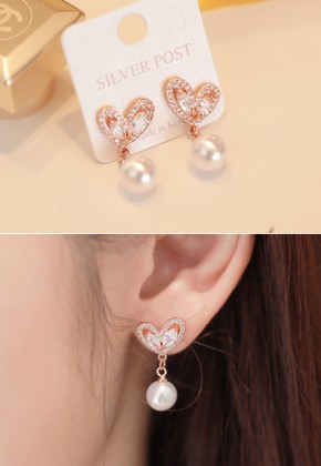 하트퐁진주*earring/ac2452